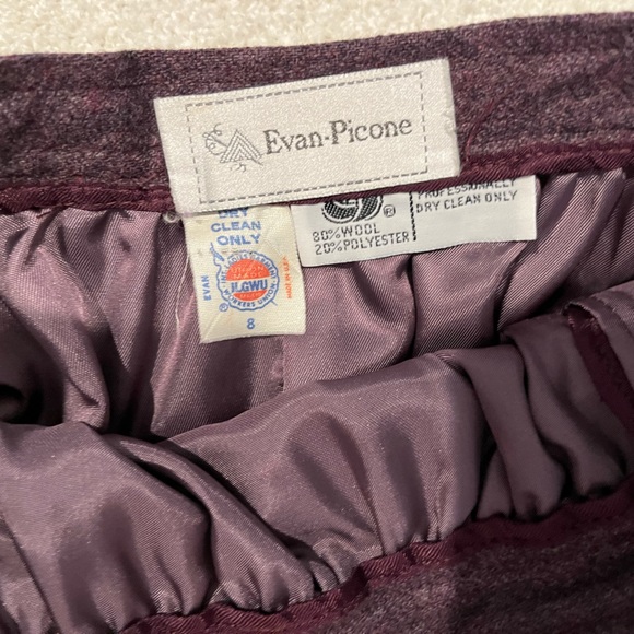Vintage Evan Picone wool skirt - Picture 5 of 8